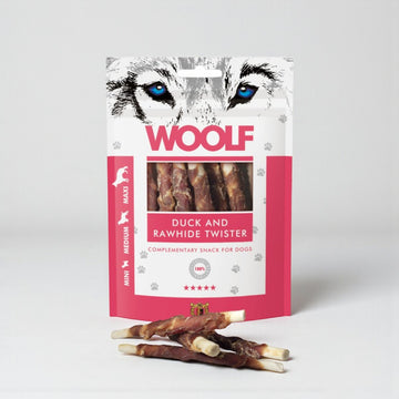 Woolf Duck Twister // Chewy snack with beef skin and duck
