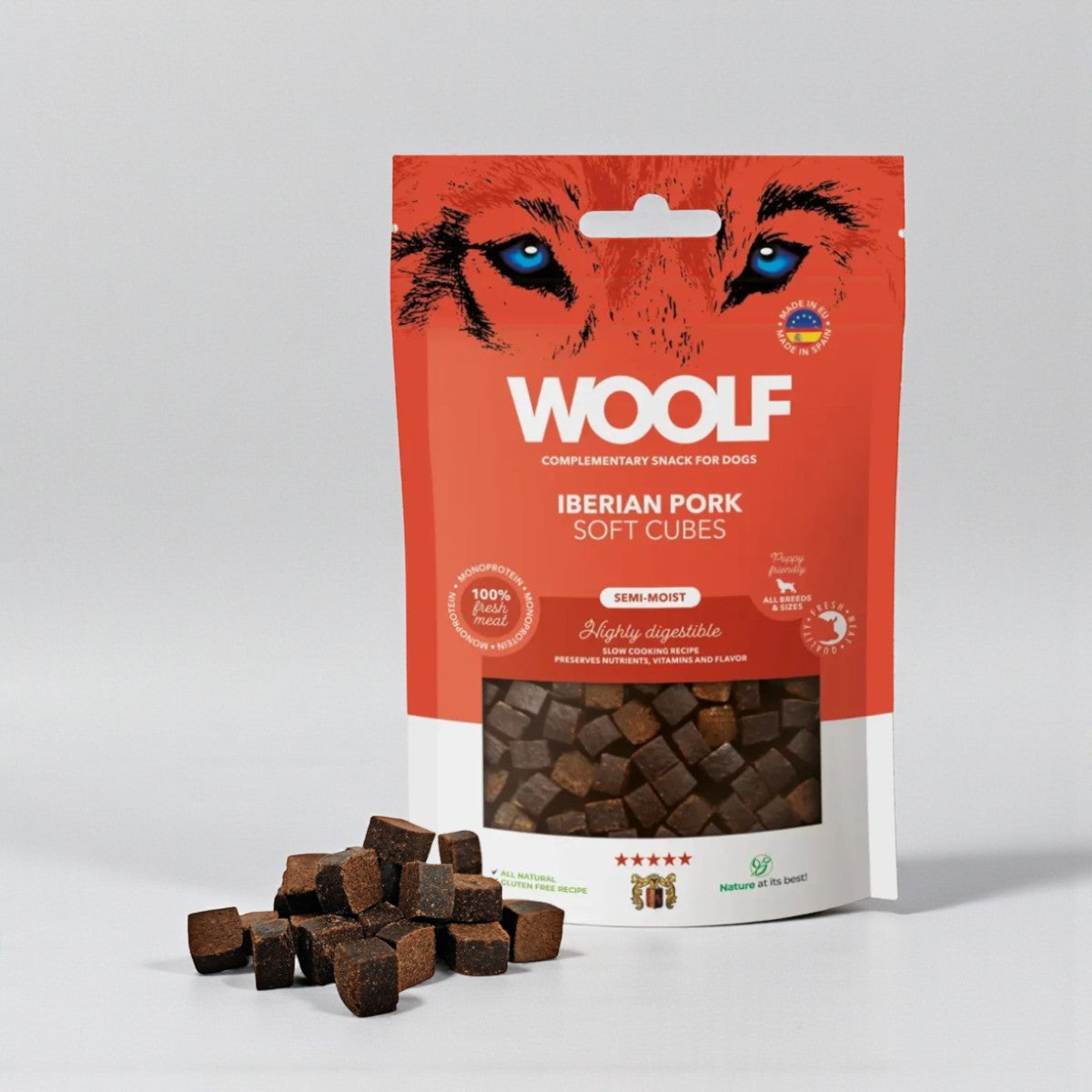 Woolf Soft Iberian Pork // Soft and natural treats (pig)