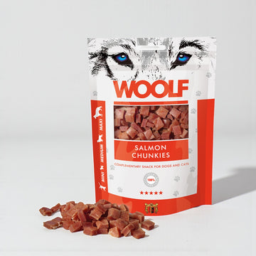 Woolf Salmon Chunkies // Soft Training Treats (Salmon)